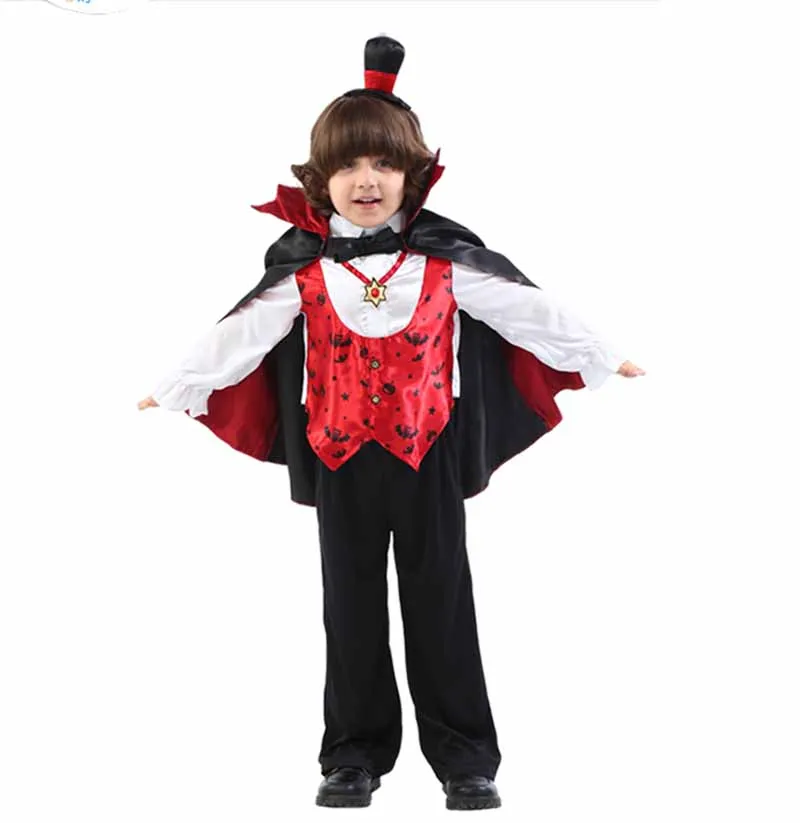

Magician Costume For Kids Boys Halloween Costume Toddler Magic Magician Costume Child's Vampire Costume Plus Size 125CM-145CM
