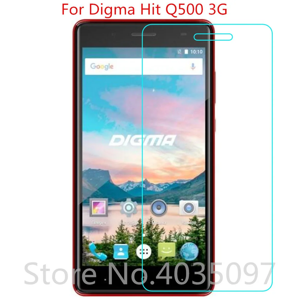 2 шт. для Digma Hit Q500 3G Закаленное стекло Защитная стеклянная пленка