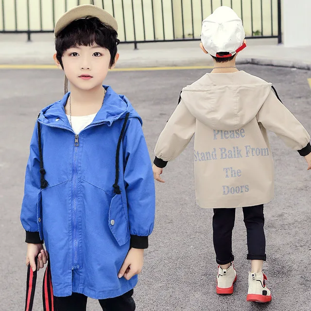

Spring Autumn Jacket For Girls Boys Coat Hoody Children Outerwear Baby Windbreaker Fashion Letter Print Baby Children Clothing