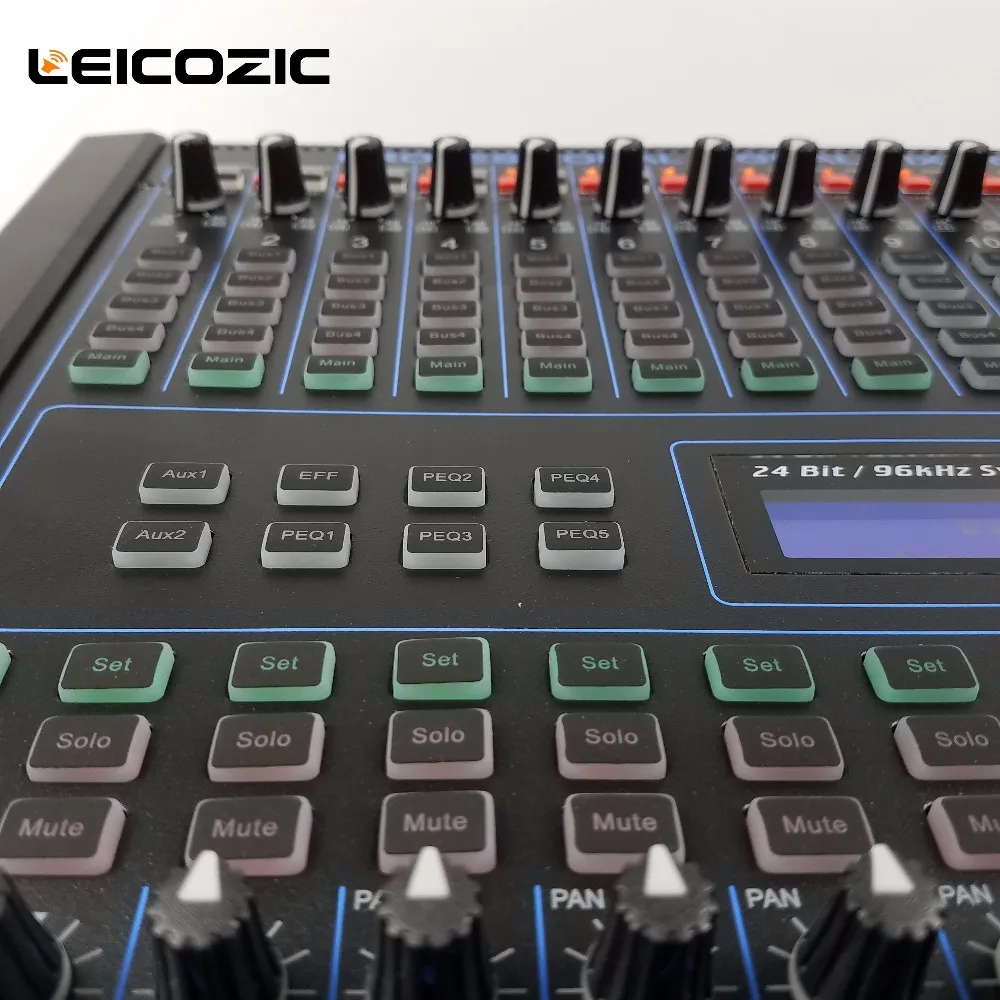 Leicozic 16-канальный цифровой аудио смеситель 1" стойку смесители Профессиональный микшерный пульт Цифровой dj оборудование live смесители для сцены