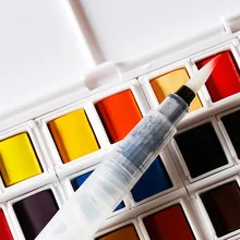 12/18/24/30/36/40/48 Цвета Портативный твердый пигмент воды Цвет Набор для рисования с Кисть яркий Цвет для детей подарок арт товара