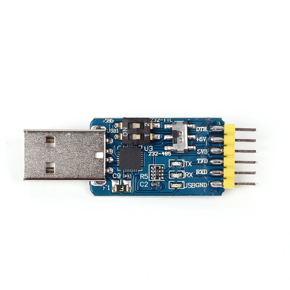 Многофункциональный порт CP2102 3 В/5 В шесть в одном модуль USB TTL 485 232 совместим с