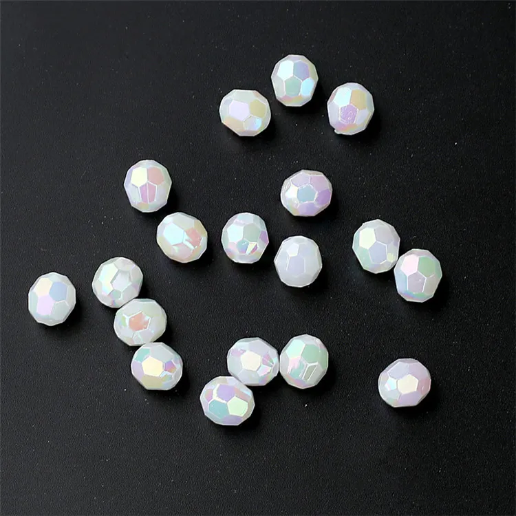 Transparent Cut Faceted Plastic Water Drop Beads 100pcs//lot Wholesale European