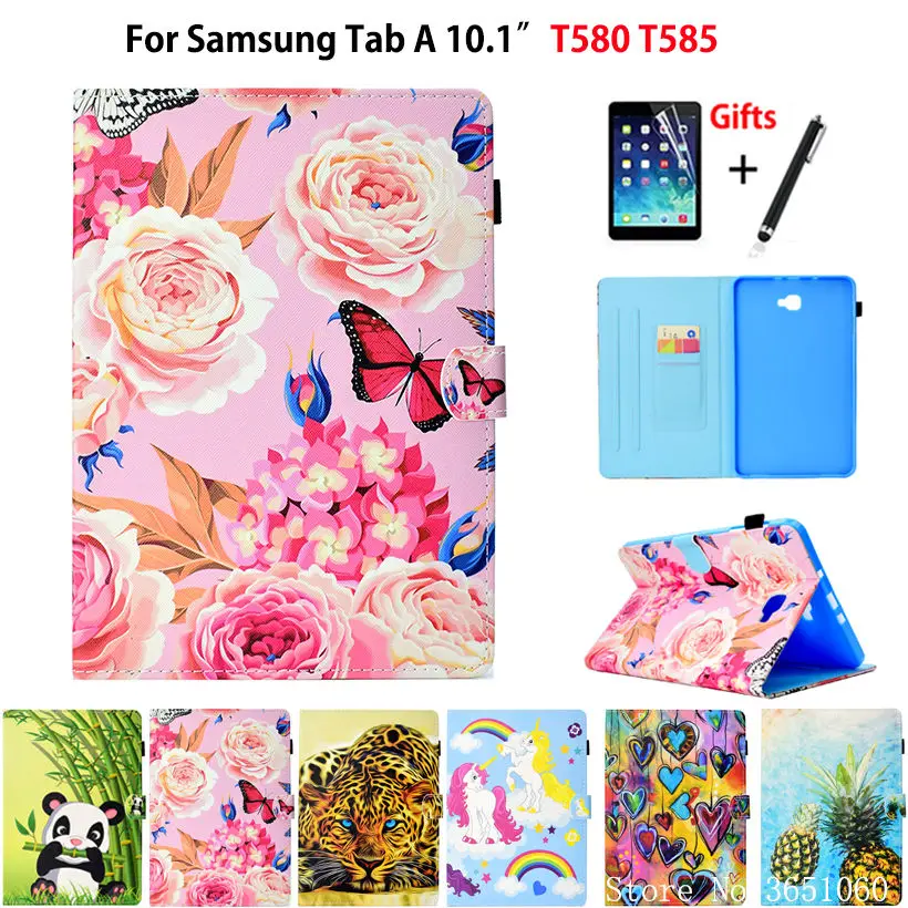 Чехол для планшета Samsung Galaxy Tab A a6 10 1 дюйма 10.1 T580 SM T585N чехол Обложка мультяшный