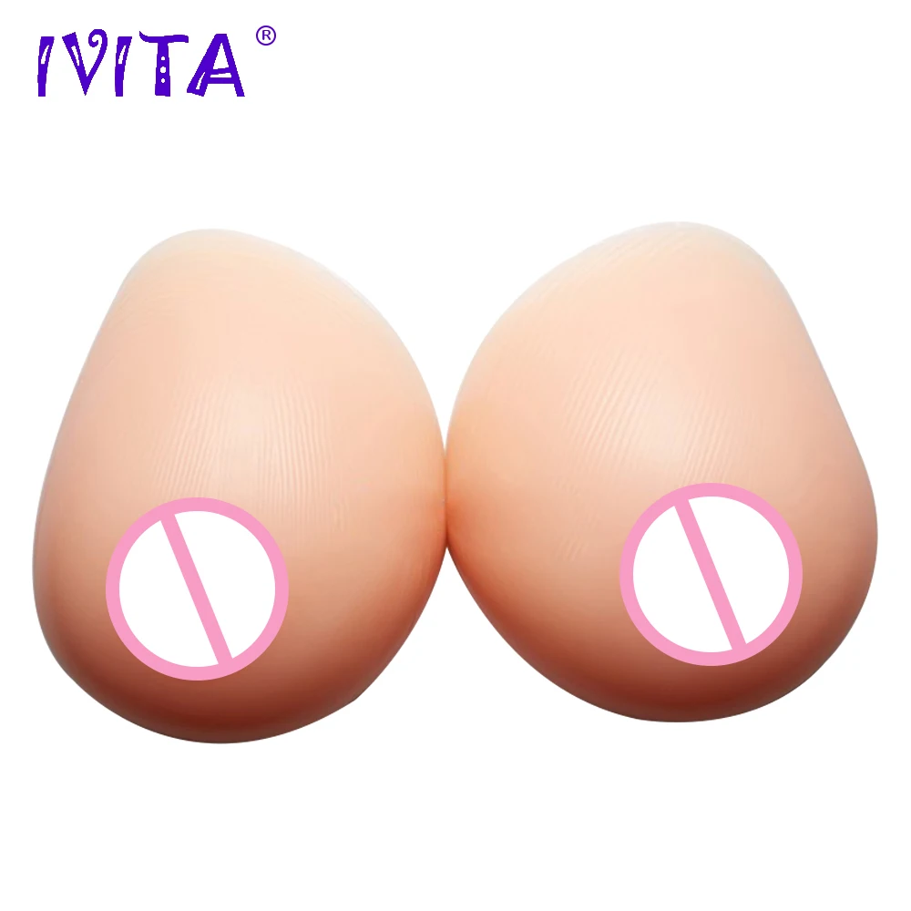

IVITA 2800g Realistic Silicone Artificial Breast Forms For Crossdresser Women Mastectomy Transgender Shemale Hot Breast Forms
