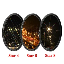 KnightX Star Line 52MM 55MM 58MM 67MM 77MM Camera Lens Filter For canon eos sony nikon