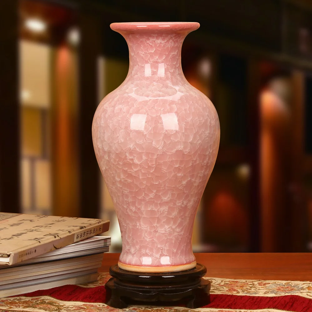 Jingdezhen Ceramics Vase High Grade Antique Vase Kilns Crackled Crystal