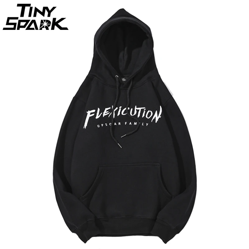 

Mens Hoodie Sweatshirt Hip Hop Logic Rapper Flexicution Embroidery Hooded Pullover Fleece Winter 2018 Black Hoodie Streetwear