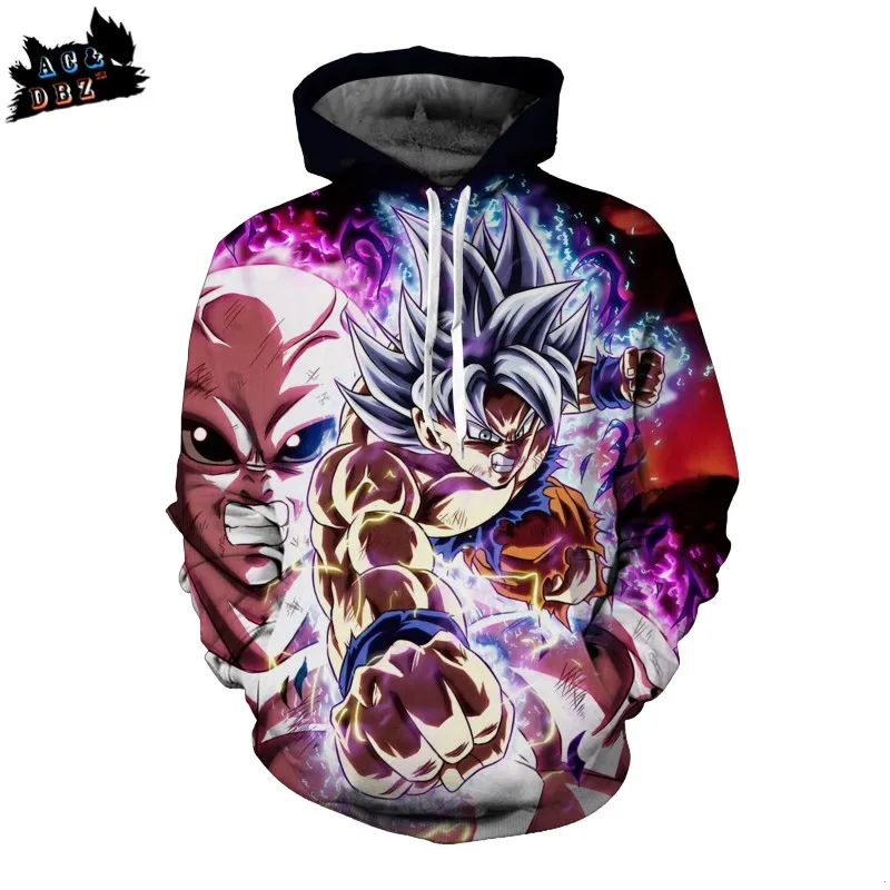 AC&DBZ Children's Anime Hoodie Cool Dragon Ball 3D Sweatshirt Goku