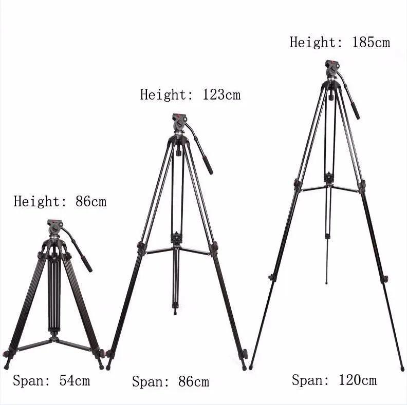 JIEYANG JY0508 JY-0508 JY0508B Профессиональный штатив-Трипод для видеокамеры/Dslr штатив с демпфирующей головкой и сумкой для штатива