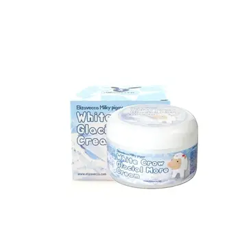 

Elizavecca White Crow Glacial More Cream 100ml Collagen Face Cream Brightens Facial Skin Whitening Wrinkle Moisturizing Cream