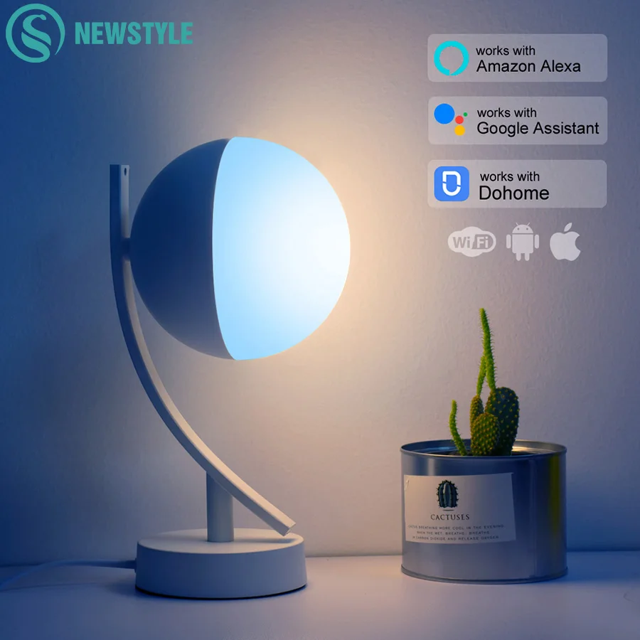 RGB LED Desk Lamps 7W Smart Voice LED Control WiFi App Remote Dimmable Bedroom Table Night Lights Work With Alexa Google Home RGB LED Desk Lamps 7W Smart Voice LED Control WiFi App Remote Dimmable Bedroom Table Night Lights Work With Alexa Google Home