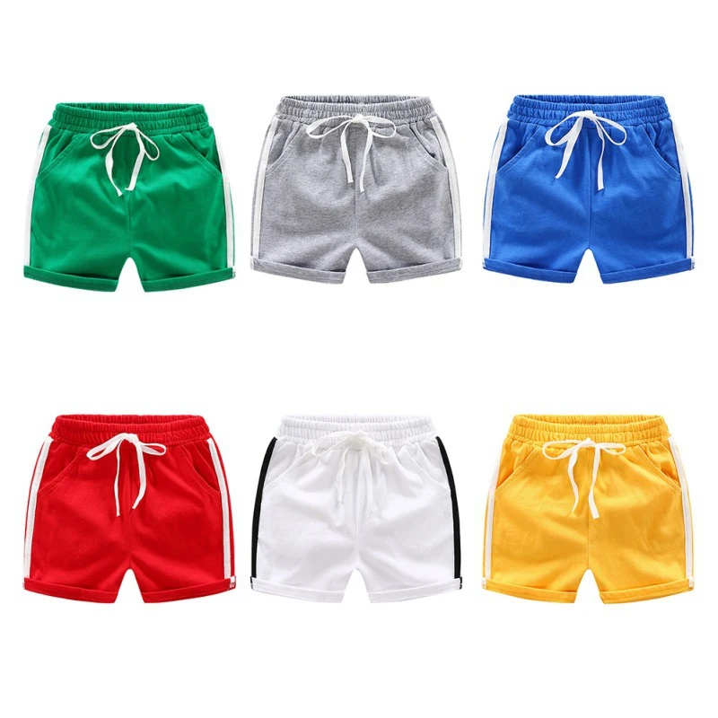 

Summer Boys Cotton Shorts Cute Elastic Waist outfits Knee Length Kids Trousers Casual Shorts Baby Boy Fashion Short Pants