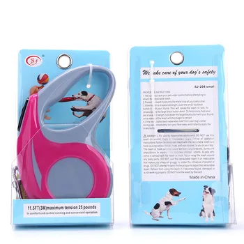 

Retractable 3M 5M High Quality Dogs Leash Automatic Extending Pet Walking Leads For Small Medium Dog black blue red Color