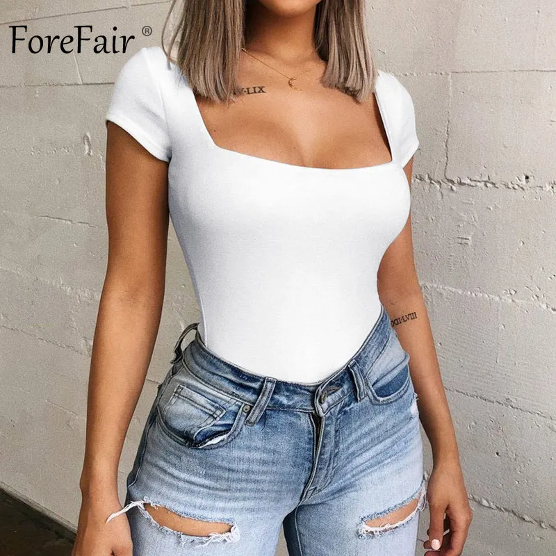Forefair Bodysuit Women Summer Jumpsuits Sexy (12)