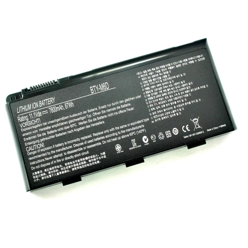 Батарея 7800 мА-ч для MSI BTY-M6D E6603 GT60 GT660 GT670 GT70 GT780 GX60 GX660 GX780 GX680 GX660R GT663 серии