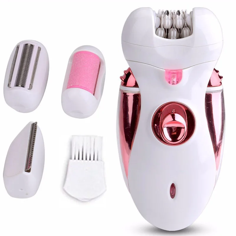 Electric Epilator Hair Removal tool 4 in1 Depilator Rechargeable Women