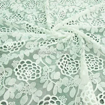 

tulle POp92-17 textile cotton embroidered cloth fabric accessories cotton fabric openwork embroidery fabric selling lace yarn