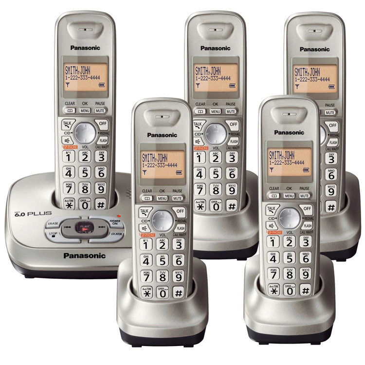 Kx Tg 4021 Dect 6 0 Plus Double Handsets Cordless Phone With Answering System Telephone For Home Wireless Home Phone 5 Handsets Cordless Phone 5 Handsetsdect 6 0 Aliexpress