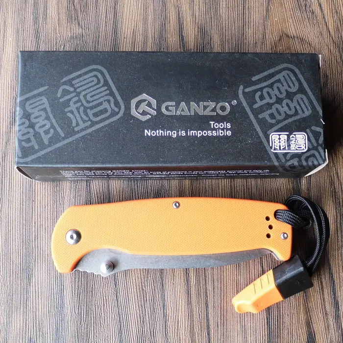 Ganzo G7412 G7412P жар-F7412 F7412P 58-60HRC 440C G10 или углеродного волокна ручка складной Ножи для выживания на природе, для кемпинга, карман