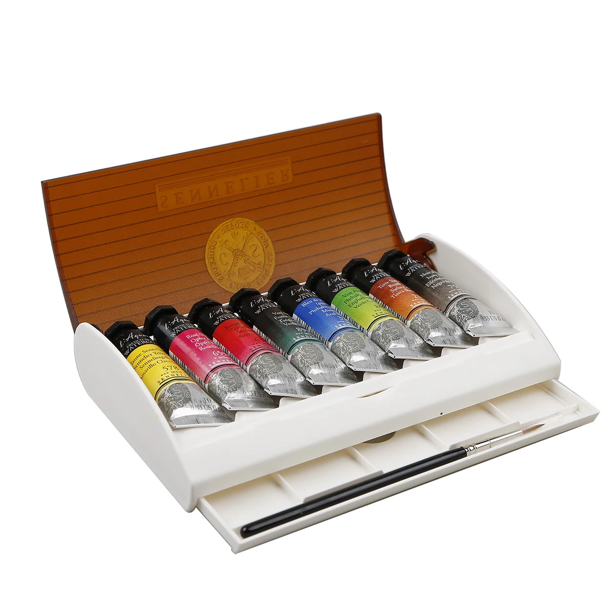 Top Artist SENNELIER  8 colors 10ML honey watercolor paints suits (tube) AP N131642 mental box color palette rich