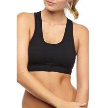 Женский спортивный короткий жилет для бега Спортивная пуш-ап мягкий фитнес профессиональный ударопрочный Топ спортивный бюстгальтер