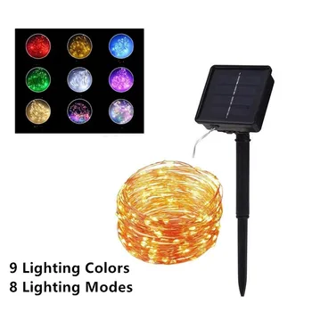 

10 20 30 40m LED Outdoor Solar Lamp LED String Lights Fairy Garland Christmas Party Decoration Solar Garden Waterproof Lights