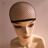 Fish Hairnets 6-500pcs Soft Wig Cap Black Hair Weaving Cap High Stretchable Elastic HairNets With Top Closed For Wig Making Caps 1