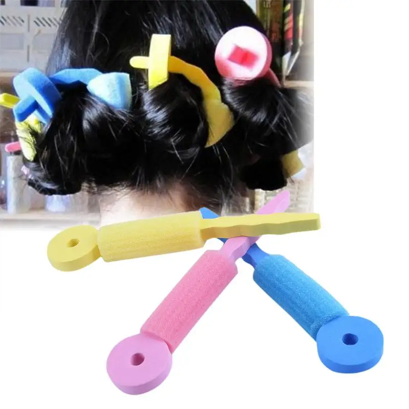 

3pcs/set Soft Sponge Hair Rollers Curlers Foam Bendy Twist Curls Tool DIY Styling Hair Rollers Dropshipping