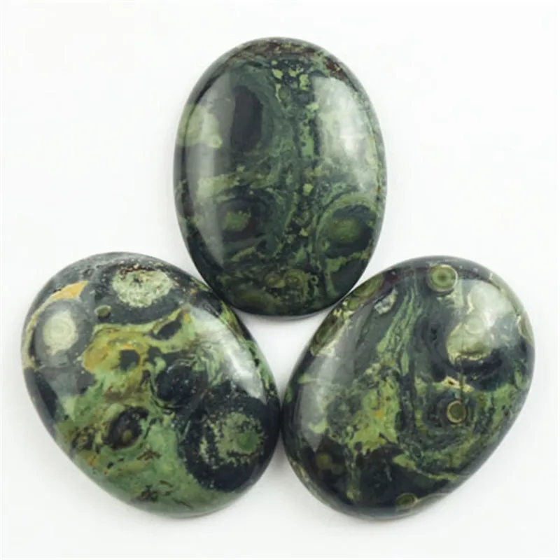 

3Pcs 40x30x8mm Kambaba Jaspers Oval Cab Cabochon Ca180709(Send Randomly)