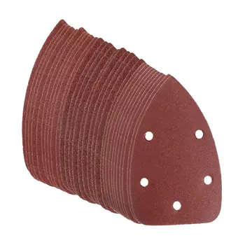 

Wholesales 30Pcs 60+80+120 Grit Sanding Sheets Disk Sandpaper For Black / Decker Palm Sander