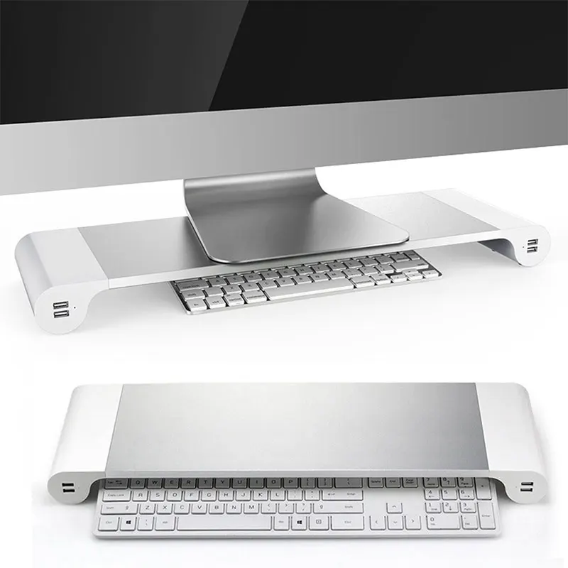 

Universal Monitor Stand Desktop Stand Dissipate Heat Home Office Aluminum Alloy Portable for Mac Dell Samsung Universal Monitor