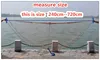 Multifilament Line with sinker or without sinker Cast Net Catch Fish Network Outdoor Hand Throw Fishing Nets Small Mesh Gill Net ► Photo 3/6