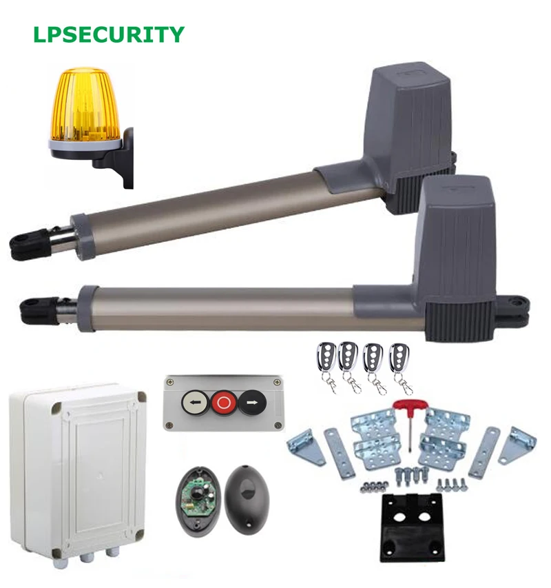 LPSECURITY 24VDC автоматический Электрический распашной механизм комплект для