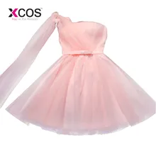 Платья на одно плечо для выпускного вечера короткие платья Vestido De Formatura Curto 8 класса дешевые вечерние платья из тюля для девочек Платья на одно плечо для выпускного вечера короткие платья Vestido De Formatura Curto 8 класса дешевые вечерние платья из тюля для девочек