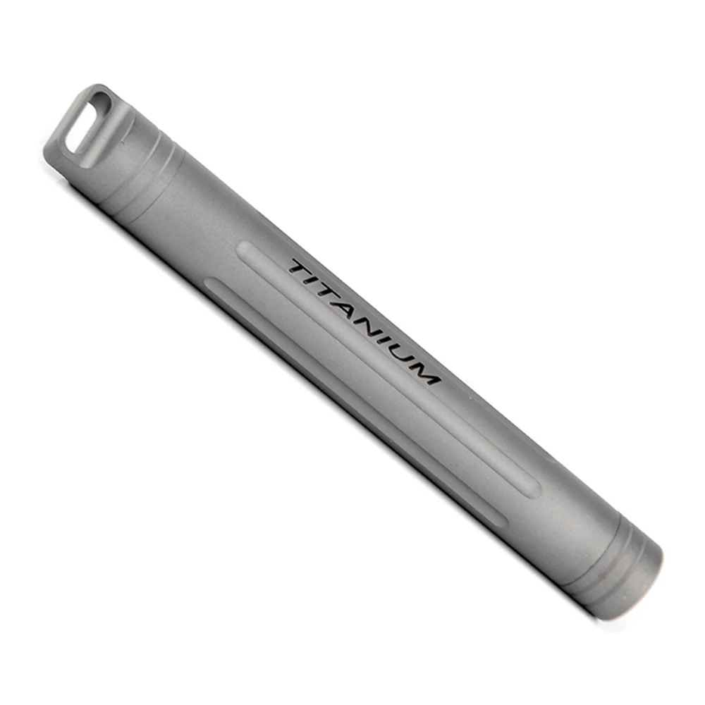 

Ultralight Waterproof Keychain Titanium Toothpick Holder Brush Teeth Tool Travel Camping Picnic Toothpick Pills Cases Tooth Tool