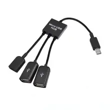 CARPRIE 3 в 1 USB OTG кабель адаптер Micro usb-хаб USB OTG адаптер для смартфонов 6J13 Прямая поставка