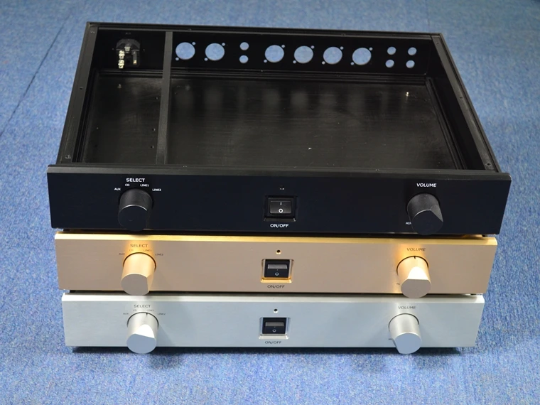 Silver gold black PASS 1.7 Full aluminum amplifier chassis / Preamp Pre