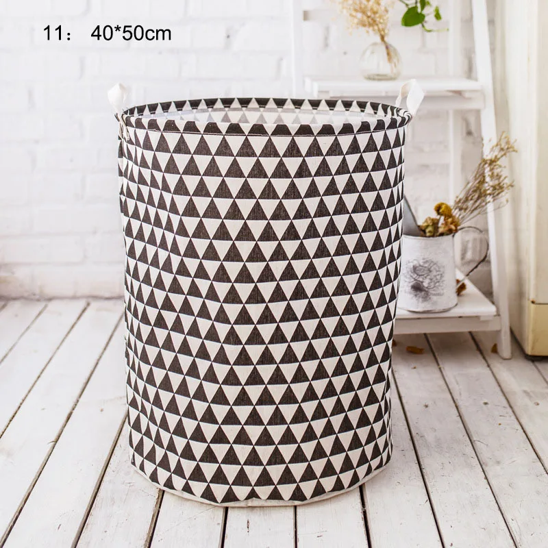 Folding Laundry Basket Cartoon Storage Barrel Standing Toys Clothing Storage Bucket Laundry Organizer Holder Pouch Household - Цвет: 11