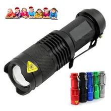 Светодиодный фонарь Q5 светодиодный 14500 AA лампа 3 режима портативный зум наружный походный фонарик водонепроницаемый светодиодный мини тактический фонарь