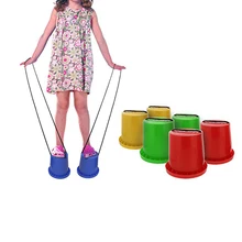

1 Pair Jumping Stilts Walk Stilt Jump Kids Outdoor Fun Sports Toy Balance Training Playground Park Game