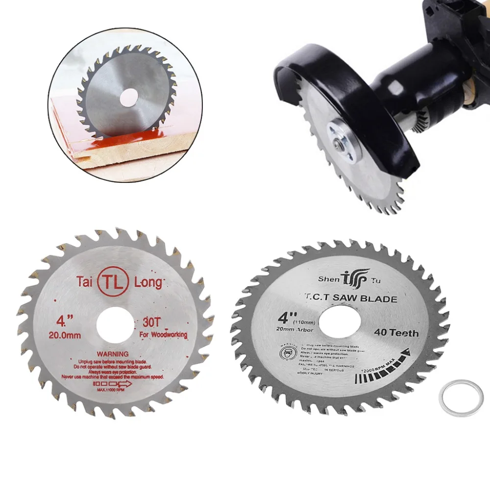 

4 inch 30T Circular Sawing Blade Wood Cutting Round Discs Sawing Cutter Tools L15