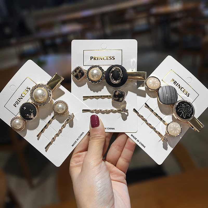 3PCS Girls Hair Clip Fashion Metal Hairclip Barrette Stick Women Hair Pins Bobby Hair Accessories Styling Tool 3PCS Girls Hair Clip Fashion Metal Hairclip Barrette Stick Women Hair Pins Bobby Hair Accessories Styling Tool