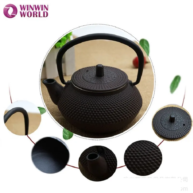 2016 cast iron tea pot 0.3L/300ml Vintage Old Iron Pot Tea Kettle made