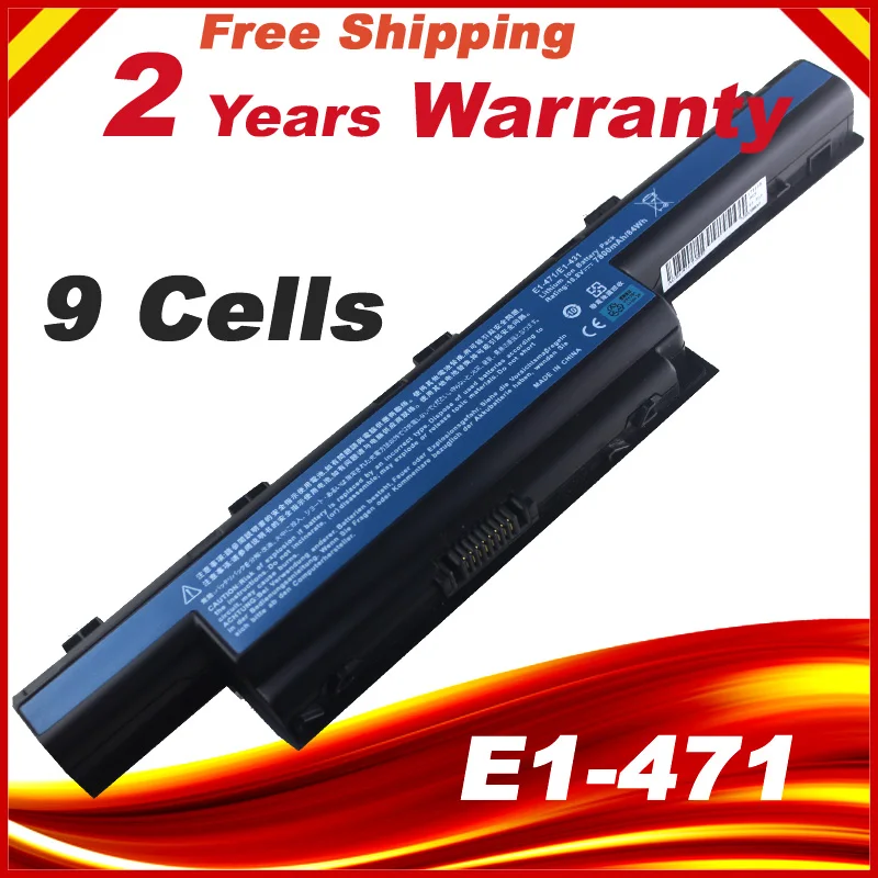 Аккумулятор для ноутбука Acer 9 ячеек 6600 мАч 5250 5251 5252 5253 5336 5349 5749 5542 5551 5560 5733 5736 5741 5742