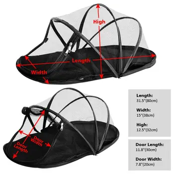 

Pet Fun House Cat Dog Playpen Feline Funhouse Portable Exercise Tent with Carry Bag