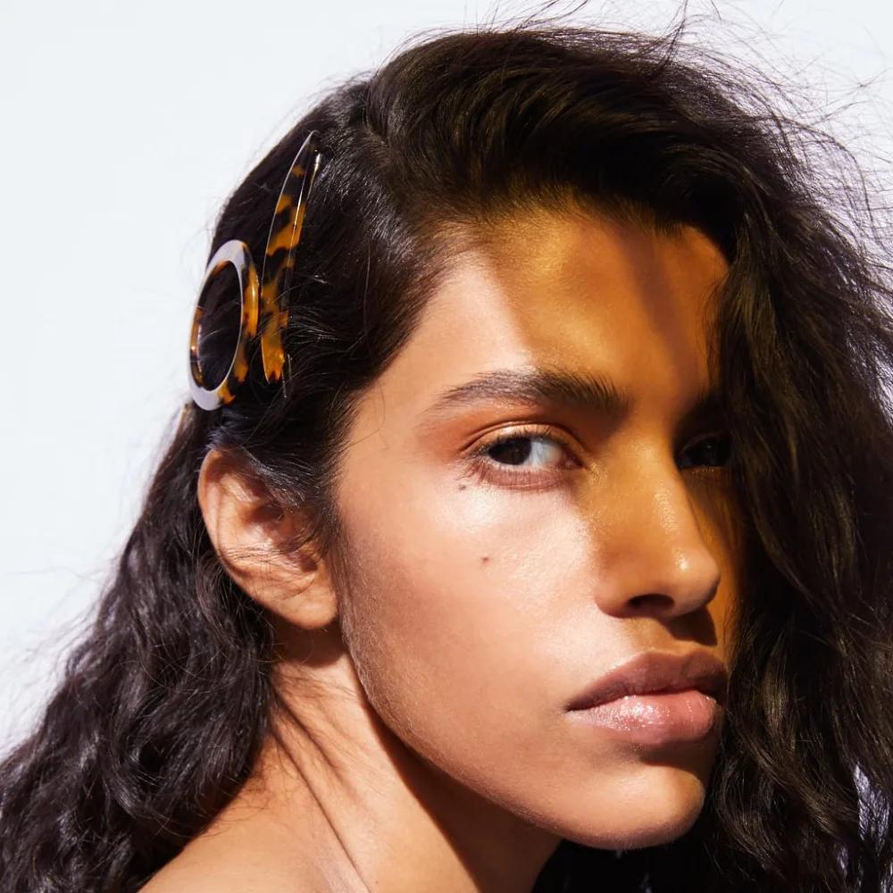 

JUJIA 2019 New Leopard Print Resin Hair Clips for Women Wedding Brown Ethnic Hair Clips Bohemian ZA Hair Jewelry Party wholesale