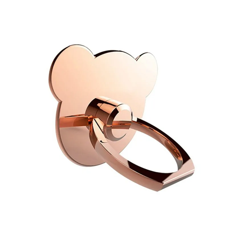 

Universal Cell Mobile Phone Holder for iPhone Samsung Desk Stand Bear Shape Phone Holder Ring for all smartphone