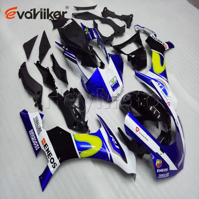 

motorcycle fairings for YZFR1 2015 2016 blue white YZF R1 15 16 ABS plastic motor panels kit Injection mold H2