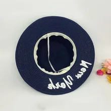 Женские летние шляпы Панамы с бантом, соломенная складная шляпа от солнца, пляжная кепка с козырьком, WHShopping